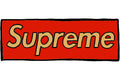 Supreme Woven Straw Mat Red